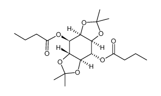 3,6-di-O-butyryl-1,2:4,5-di-O-isopropylidene-myo-inositol Structure