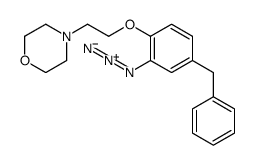 ((2-azido-4-benzyl)phenoxy)-N-ethylmorpholine Structure