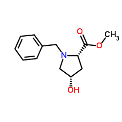 (2S, 4S)-methyl 1-benzyl-4-hydroxypyrrolidine-2-carboxylate Structure