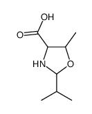 4-Oxazolidinecarboxylicacid,2-isopropyl-5-methyl-(8CI) structure