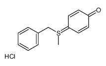 benzyl-(4-hydroxyphenyl)-methylsulfanium,chloride Structure