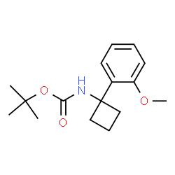 tert-Butyl N-[1-(2-methoxyphenyl)cyclobutyl]carbamate picture