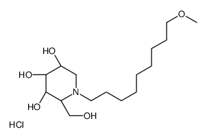 (2R,3R,4R,5S)-2-(hydroxymethyl)-1-(9-methoxynonyl)piperidine-3,4,5-triol,hydrochloride结构式