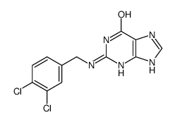 N(2)-(3,4-dichlorobenzyl)guanine Structure