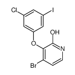 4-bromo-3-(3-chloro-5-iodophenoxy)pyridin-2-ol结构式