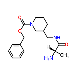 Benzyl 3-[(alanylamino)methyl]-1-piperidinecarboxylate Structure