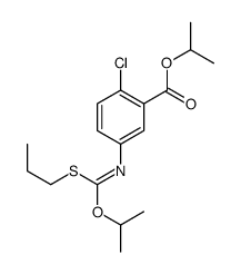 propan-2-yl 2-chloro-5-[[propan-2-yloxy(propylsulfanyl)methylidene]amino]benzoate结构式