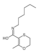 N-hexyl-6-methyl-2,3-dihydro-1,4-oxathiine-5-carboxamide结构式