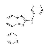 phenyl-(8-pyridin-3-yl-[1,2,4]triazolo[1,5-a]pyrazin-2-yl)amine结构式