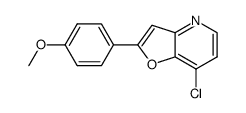 7-chloro-2-(4-methoxyphenyl)furo[3,2-b]pyridine Structure