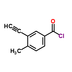 3-Ethynyl-4-methylbenzoyl chloride结构式