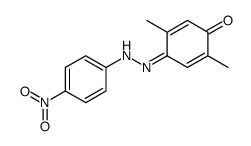 2,5-dimethyl-4-[(4-nitrophenyl)hydrazinylidene]cyclohexa-2,5-dien-1-one Structure