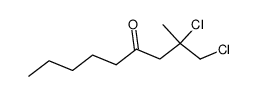 1,2-dichloro-2-methylnonan-4-one Structure