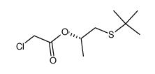 (S)-1-(tert-butylthio)propan-2-yl 2-chloroacetate Structure