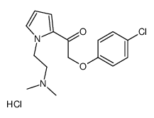 2-[2-[2-(4-chlorophenoxy)acetyl]pyrrol-1-yl]ethyl-dimethylazanium,chloride结构式