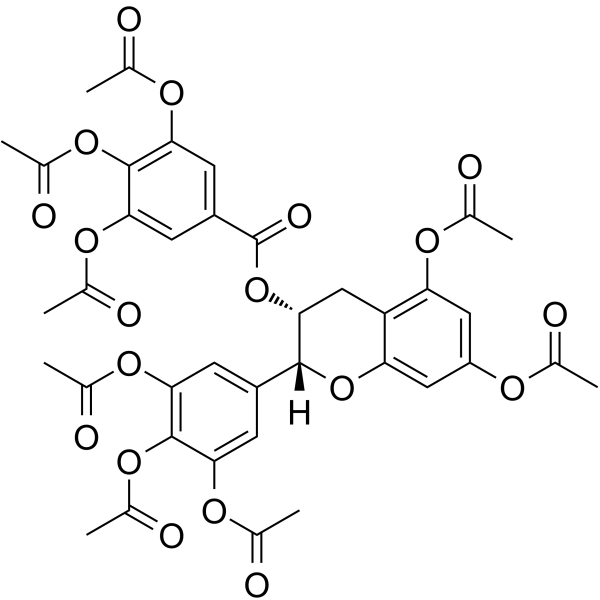 Epigallocatechin gallate octaacetate structure