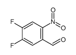 4,5-difluoro-2-nitrobenzaldehyde结构式