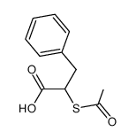2-acetylthio-3-phenyl-propionic acid Structure
