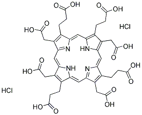 UROPORPHYRIN III DIHYDROCHLORIDE Structure