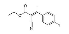ethyl 2-cyano-3-(4-fluorophenyl)-2-butenoate结构式