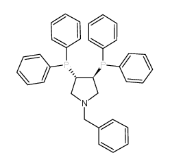 (3S,4S)-3,4-双(二苯基膦)-1-(苯基甲基)吡咯烷结构式