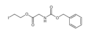 glycine N-((phenylmethoxy)carbonyl)glycine 2-iodoethyl ester Structure