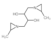 2,3-Butanediol,1,4-bis(2-methyl-1-aziridinyl)- Structure