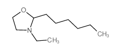 Oxazolidine,3-ethyl-2-hexyl- Structure