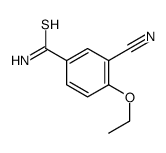 Benzenecarbothioamide, 3-cyano-4-ethoxy- (9CI) Structure