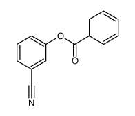 (3-cyanophenyl) benzoate结构式