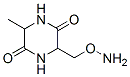 2,5-Piperazinedione,3-[(aminooxy)methyl]-6-methyl-,stereoisomer(8CI)结构式
