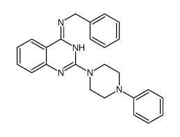 N-benzyl-2-(4-phenylpiperazin-1-yl)quinazolin-4-amine Structure
