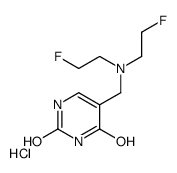 5-[[bis(2-fluoroethyl)amino]methyl]-1H-pyrimidine-2,4-dione,hydrochloride Structure