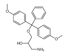 1-amino-3-[bis(4-methoxyphenyl)-phenylmethoxy]propan-2-ol结构式