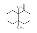 Naphthalene,decahydro-4a,8a-dimethyl-1-methylene-, cis- (8CI)结构式