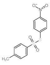 Benzenesulfonothioicacid, 4-methyl-, S-(4-nitrophenyl) ester structure
