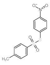 Benzenesulfonothioicacid, 4-methyl-, S-(4-nitrophenyl) ester结构式