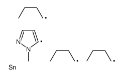 tributyl-(2-methylpyrazol-3-yl)stannane Structure