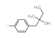 1-(4-chlorophenyl)-2-methyl-butan-2-ol结构式