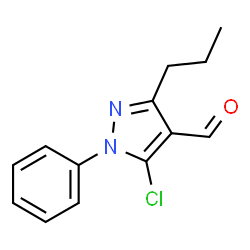 5-CHLORO-1-PHENYL-3-PROPYL-1H-PYRAZOLE-4-CARBOXALDEHYDE Structure