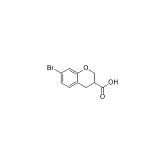 7-Bromochromane-3-carboxylic acid Structure
