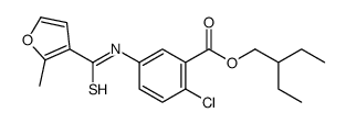 2-ethylbutyl 2-chloro-5-[(2-methylfuran-3-carbothioyl)amino]benzoate Structure