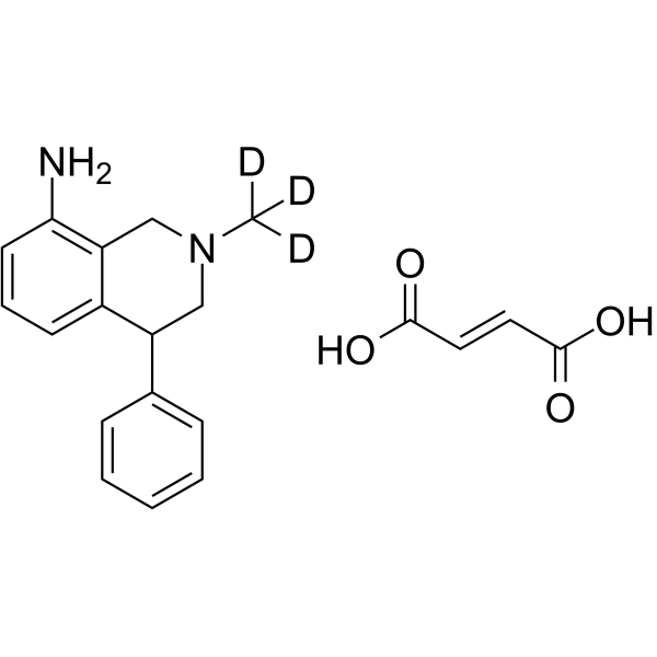 Nomifensine-d3 maleate结构式
