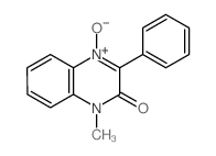 1-methyl-4-oxido-3-phenyl-quinoxalin-2-one结构式