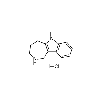 1,2,3,4,5,6-六氢氮杂环庚烷[4,3-b]吲哚盐酸盐结构式