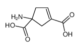 3-Cyclopentene-1,3-dicarboxylic acid, 1-amino- (9CI) Structure
