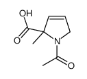 1H-Pyrrole-2-carboxylic acid, 1-acetyl-2,5-dihydro-2-methyl- (9CI)结构式