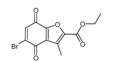 5-bromo-2-ethoxycarbonyl-3-methylbenzo[b]furan-5,7-dione Structure