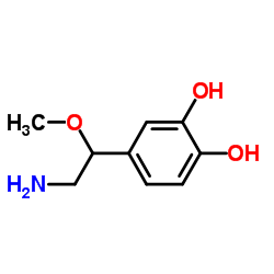 4-(2-Amino-1-methoxyethyl)-1,2-benzenediol结构式