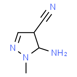1H-Pyrazole-4-carbonitrile,5-amino-4,5-dihydro-1-methyl-(9CI)结构式